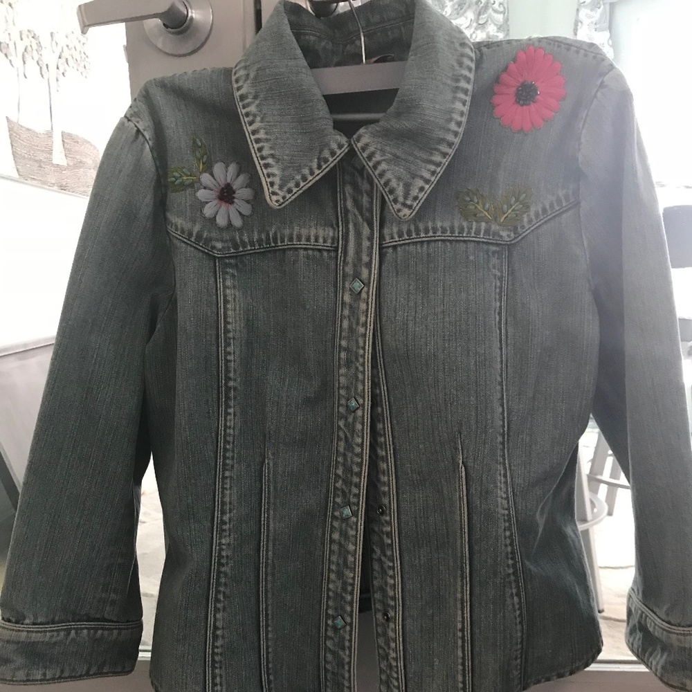 Dana Buchman denim jacket XL